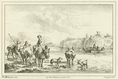 骡子的女人 作者 尼古拉斯·彼得斯（Nicolaes Pietersz）。 Berchem